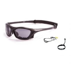 Ocean Lake Garda Kiteboarding Water Shades -Matte Black W/Smoke Lens Discounts Apply ! -Kiteboarding Outlet Shop ocean lake garda glasses matte black smoke lense 2